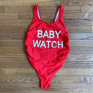 Baby Watch maternity swimsuit by Boohoo Boutique